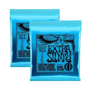 2225 Ernie Ball Extra Slinky 8-38 Nickel Wound Electric Guitar Strings 2 Sets - Picture 1 of 8