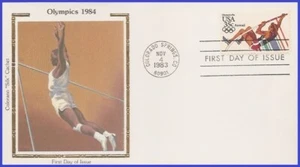 USA5 #C112 U/A COLORANO SILK FDC   Pole Vaulting Summer Olympics - Picture 1 of 1