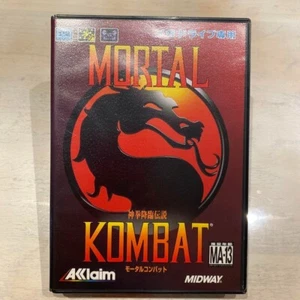 Sega Mega Drive Software Mortal Kombat With Box Used 1992 Acclaim From Japan - Picture 1 of 12