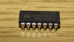 1 pc LM324 LM324N QUAD OPAMP by ST. 14-pin DIP. - Picture 1 of 1