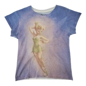 Disney Store Tinker Bell Purple Blue Ombre Graphic Tee Womens Small - Picture 1 of 6