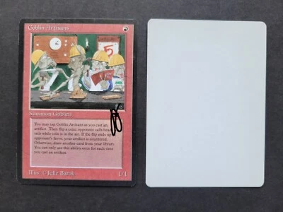 Signed MTG Magic ARTIST PROOF _ Antiquities GOBLIN ARTISANS _ 1/350 Julie Baroh! - Image 1 of 4