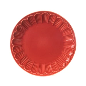 Assiette à dessert pétale corail (lot de 6) faïence 22x22 cm - Imagen 1 de 4