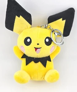 Pikachu Peluche 5" Bolso Cartera Mochila Metal CLIP Pokémon Suave Peluche Lindo - Imagen 1 de 6
