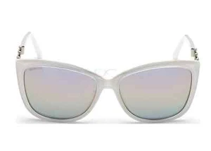 Swarovski SK291 21Z montatura occhiali da sole in plastica cristallo bianco occhi di gatto 57-15-140 291 - Foto 1 di 2