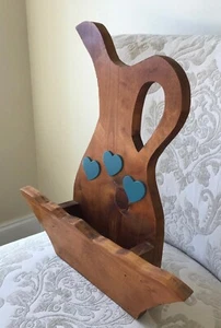 Farmhouse Wood Cubby Organizer/Shelf/Faux Floral 'Pitcher and Saucer' Shape - Picture 1 of 11