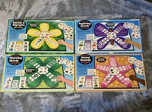 LAKESHORE SORT & MATCH MENGE 4 BRETTSPIELE MISCHUNGEN REIMENDER VOKAL ANFANGSKLANG - Bild 1 von 17