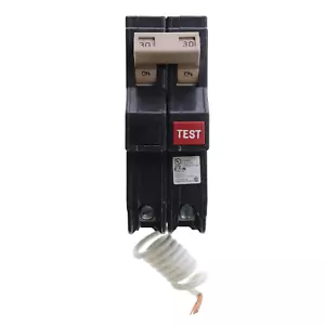 Cutler-Martello CH230GF Interruttore GFCI guasto di terra, 2 poli, 30A, 120/240V - Foto 1 di 3