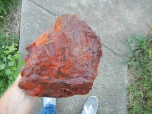 Roccia grezza diaspro rosso per cablaggio/esposizione dal Cile 6 libbre 13,00 once - Foto 1 di 5