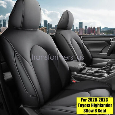 CUBIERTAS DE 8 ASIENTOS para Toyota Highlander 2020-2023 3 filas segunda fila 40/60 divididas Foto 1 de 4