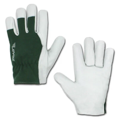 LEVAZ WORK 2 Paar Gartenhandschuh Arbeitshandschuhe Garten Handschuhe Leder Levaz Größe: L