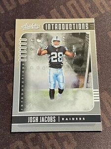 Josh Jacobs 2019 Panini Absolute Introducciones #12 radiocontrol Oakland Raiders - Imagen 1 de 3
