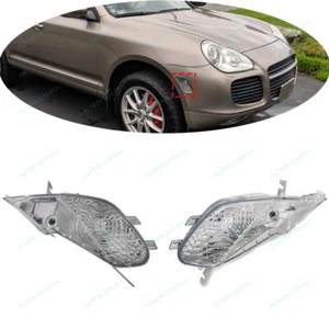 L&R Front Bumper Side Turn Signal Light l Fit For Porsche Cayenne 955 2003-2006 - Foto 1 di 7
