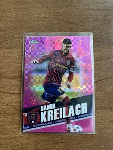 2022 Topps Chrome MLS Damir Kreilach Real Salt Lake Pink Refractor X Fractor - Imagen 1 de 2