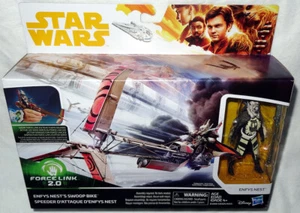 Star Wars Enfys's Nest Swoop Bike con personaggio nuovo con scatola 3,75" Force Link 2.0 giocattolo TFA! - Foto 1 di 2