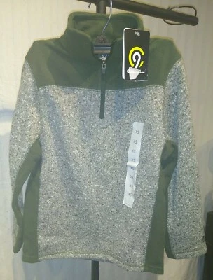 Champion Niños TALLA XS 4/5 VERDE GRIS Manga Larga Sudadera JERSEY Chaqueta   Foto 1 de 4