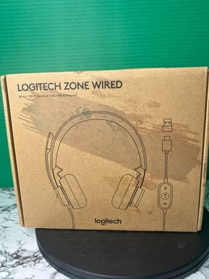 Logitech Zone Wired USB Headset Microsoft Teams Certified Black - Image 1 of 4