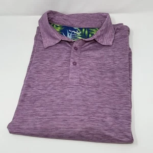 Birdie Bound Poloshirt Herren 2XL Lila Tropical Performance Golf Stretch Freizeit - Bild 1 von 5