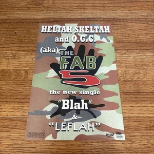 Vintage Original Flyer Sticker Heltah Skeltah OGC Fab 5 Neu Single Blah Leflah - Bild 1 von 9