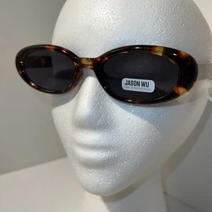 NWT Original JASON WU Slim Oval Sunglasses Tortoise Shell Brown Classic Acetate - Picture 1 of 10