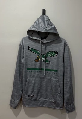 Sudadera con capucha vintage verde Kelly del equipo NFL Philadelphia Eagles para hombre talla pequeña Foto 1 de 3