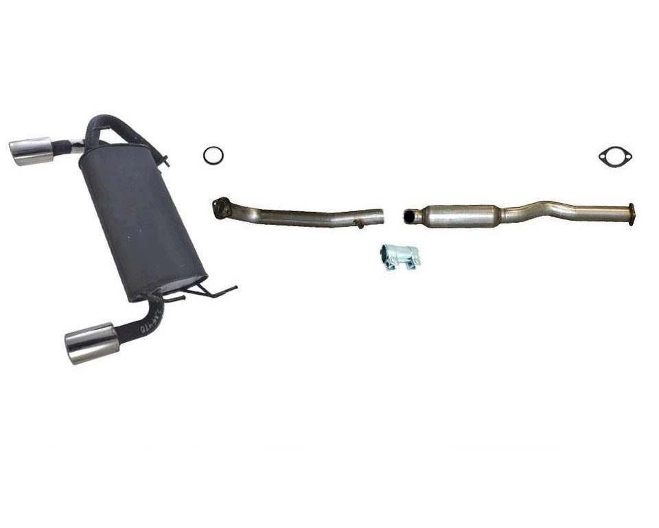 Tubo resonador medio y silenciador trasero con puntas cromadas para Infiniti FX45 03-04 Foto 1 de 4