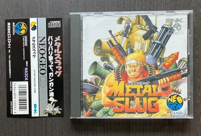 Metal Slug (SNK Neo Geo CD Japan) - Mint, Complete in Box w/ Spine OBI + photos - Image 1 of 4