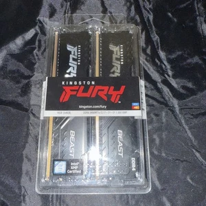 Kingston FURY Beast 16GB (2 x 8GB) DDR4 SDRAM Memory Kit (KF436C17BBK2/16) 3600 - Picture 1 of 4
