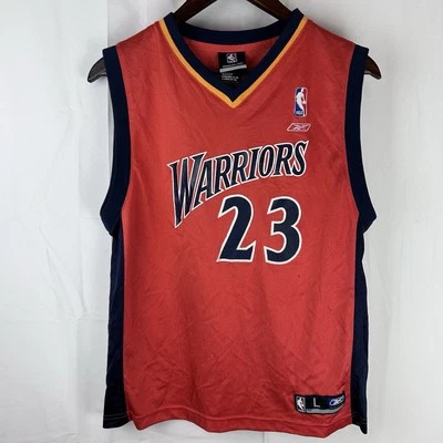 VTG Y2K Reebok Golden State Warriors Jersey Youth Large NBA Basketball - Image 1 of 4