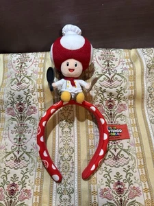 Universal Studios Epic Universe Super Nintendo World Chef Toad Headband EUC - Picture 1 of 12