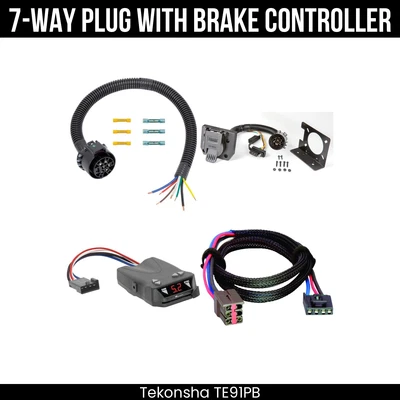 Control de freno de cableado de 7 vías Tekonha para 99-04 Ford F-250 350 450 550 Super Duty Foto 1 de 4