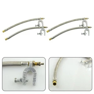 10 Stainless Steel Dual Valve Extensions Pack of 4 for RV Trailers and Trucks - Picture 1 of 25