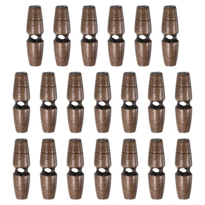 20 деревянных пуговиц 40 мм с одним отверстием оливковые пуговицы для шитья, коричневые - Изображение 1 из 4