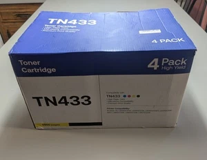 TN433 4 Pack Toner Cartridges - Afbeelding 1 van 3
