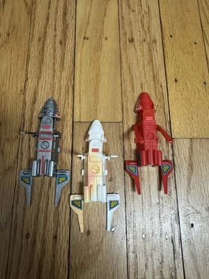 Lote 3 Figura Robot Espacial Transformers STARBOT CEREAL PREMIUM 1985 De Colección Foto 1 de 4