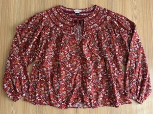Universal Thread Ditzy Floral Ballonärmel Top Damen XXL Prärie Landhaus Boho - Bild 1 von 9