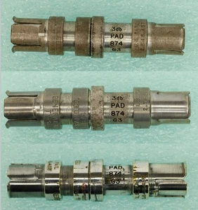 QTY 3: General Radio 874-G3 Coaxial 3dB Attenuators - Picture 1 of 1