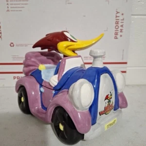 Vintage Woody Woodpecker Cookie Jar Universal #50842 in Car 9"X11"7 Rare *Broken - Picture 1 of 13