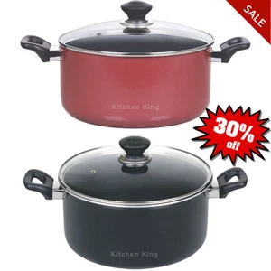 SET CASSERUOLA KING CUCINA PIATTO PADELLA SALSA PENTOLA ANTIADERENTE PADELLA DA CUCINA WOK - Foto 1 di 6