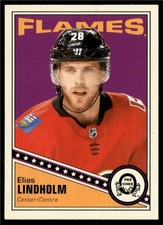 2019-20 UD OPC O-Pee-Chee Retro Base #191 Elias Lindholm - Calgary Flames