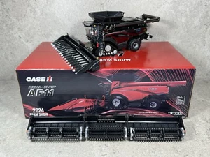 1/64 Case IH AF11 Combine 2024 Farm Show Charcoal Chrome Chase Unit Ertl - Picture 1 of 3