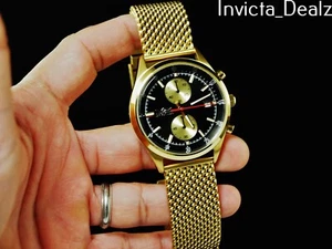 Reloj pulsera Invicta para hombre 43 mm Pro Diver cronógrafo esfera azul malla de tiburón SS - Imagen 1 de 8