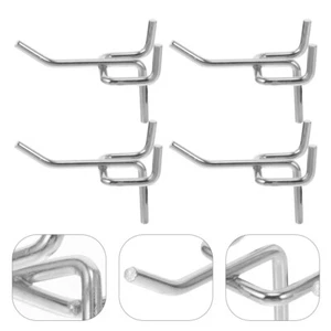 50X Carbon Steel Peg Board Pegboard Hooks Steel Hanging Tool Garage Organization - Picture 1 of 12