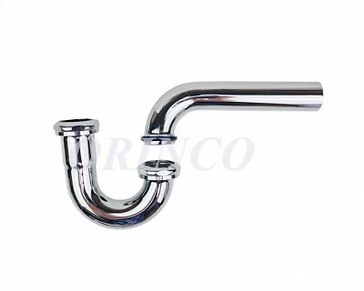NEW 1-1/4"in/22GA P-Trap Chrome Plate Tubular Drain Pipe Plumbing USA Fitting