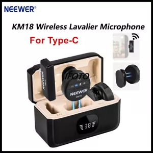 NEEWER KM18 Wireless Lavalier Microphone System ALL-IN-ONE Video Record Type-C - Picture 1 of 9