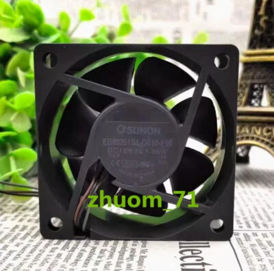 1PC SUNON EB60251S1-Q010-F99 6025 12V 1.56W 6CM Magnetic levitation bearing fan - Image 1 of 4
