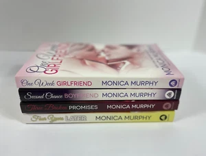 Monica Murphy Lot 4 Paperbacks One Week Girlfriend Second Chance Complete Series - Foto 1 di 7
