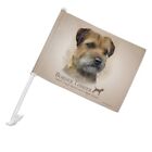 Border Terrier Dog Breed Car Truck Flag with Window Clip On Pole Holder