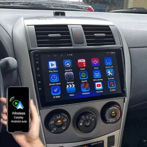 Car Apple Carplay Radio For Toyota Corolla 2009-2013 Android 13 GPS Stereo +Cam - Picture 1 of 17