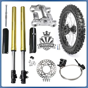 Kit de triple freno horquillas rueda delantera 60/100-14 14"" para pit bike SSR CRF50 125cc - Imagen 1 de 14